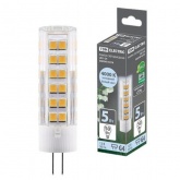 Лампа светодиодная TDM 5W AC/DC 4000K 12V G4 SMD 16х57мм