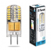 Лампа светодиодная капсула Feron LB-422 3W 4000K 12V G4 240Lm 11x38mm белый свет
