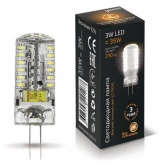 Лампа светодиодная Gauss Black G4 3W 12V 2700K 230Lm силикон