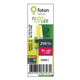 Лампа светодиодная Foton FL-LED G4-COB 3W 4200K 12V G4 210Lm 10х38mm белый свет