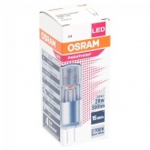 Лампа светодиодная Osram new LED P PIN 30 2.4W 827 12V G4 FR 300Lm d14x36mm
