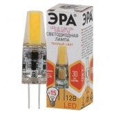 Лампа светодиодная ЭРА LED JC-1,5W-12V-COB-827-G4 теплый свет 734299