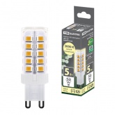 Лампа светодиодная капсула TDM 5W 3000K 220V G9 SMD 16х49мм