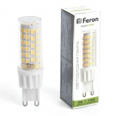 Лампа светодиодная капсула Feron LB-436 13W 4000K 230V G9 керамика холодный свет