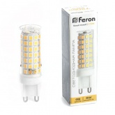 Лампа светодиодная капсула Feron LB-434 9W 2700K 230V G9 керамика теплый свет
