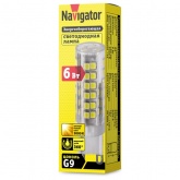 Лампа светодиодная капсула 71 268 NLL-P-G9-6-230-3K 6W 3000K 220V поликарбонат тепло-белый свет