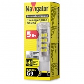 Лампа светодиодная капсула 71 267 NLL-P-G9-5-230-4K 5W 4000K 220V поликарбонат холодный свет