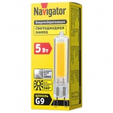 Лампа светодиодная капсула 61 492 NLL-G-G9-5-230-4K 5W 4000K 220V стекло холодный свет