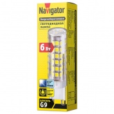 Лампа светодиодная капсула 14 012 NLL-P-G9-6-230-6.5K 6W 6500K 220V поликарбонат дневной свет