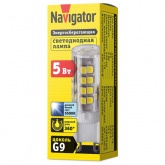 Лампа светодиодная капсула 14 011 NLL-P-G9-5-230-6.5K 5W 6500K 220V поликарбонат дневной свет