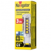 Лампа светодиодная капсула 14 010 NLL-P-G9-3-230-6.5K 3W 6500K 220V поликарбонат дневной свет