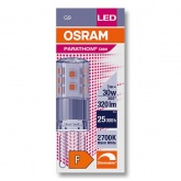 Лампа светодиодная Osram LEDPPIN 30 3W/827 DIM G9 230V 320Lm d16x52 теплый свет