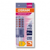 Лампа светодиодная Osram LEDPPIN 40 4,4W/827 DIM G9 230V 470Lm d18x59mm теплый свет