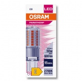 Лампа светодиодная Osram LEDPPIN 50 4,8W/827 G9 230V 600Lm d18x59mm теплый свет