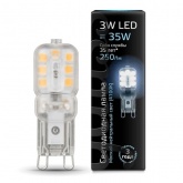 Лампа светодиодная Gauss Black G9 3W 4100К 230V 250Lm пластик