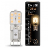 Лампа светодиодная Gauss Black G9 3W 2700К 230V 240Lm пластик