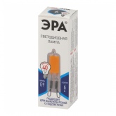 Лампа светодиодная капсула ЭРА LED JCD-6W-GL-840-G9 4000K 220V стекло холодный свет