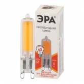 Лампа светодиодная капсула ЭРА LED JCD-6W-GL-827-G9 2700K 220V стекло теплый свет