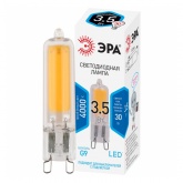 Лампа светодиодная капсула ЭРА LED JCD-3,5W-GL-840-G9 4000K 220V стекло холодный свет