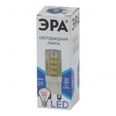 Лампа светодиодная капсула ЭРА LED JCD-5W-CER-840-G9 4000K 220V керамика холодный свет