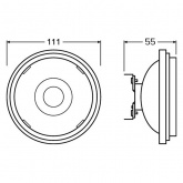 Лампа светодиодная PARATHOM PRO Spot AR111 50 7,4W/930 3000K 12V G53 24° 450Lm DIM Osram