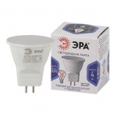 Лампа светодиодная LED MR11 4W 860 6000K 220V GU4 холодный дневной свет (5056396234555) ЭРА