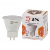 Лампа светодиодная LED MR11 4W 827 2700K 220V GU4 теплый белый свет (5056396234494) ЭРА