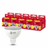 Лампа светодиодная ЭРА LED MR16 RED LINE 9W 827 2700K 220V GU5.3 теплый свет