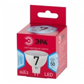 Лампа светодиодная ЭРА LED RED LINE MR16-7W-840-GU5.3 4000K 220V холодный свет
