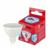 Лампа светодиодная ЭРА LED RED LINE MR16-9W-840-GU5.3 4000K 220V холодный свет