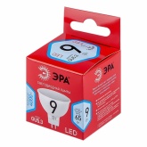 Лампа светодиодная ЭРА LED RED LINE MR16-9W-840-GU5.3 4000K 220V холодный свет