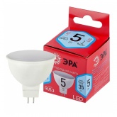 Лампа светодиодная ЭРА LED RED LINE MR16-5W-840-GU5.3 4000K 220V холодный свет