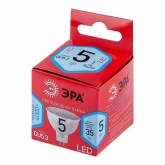Лампа светодиодная ЭРА LED RED LINE MR16-5W-840-GU5.3 4000K 220V холодный свет