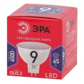 Лампа светодиодная ЭРА LED RED LINE MR16-9W-865-GU5.3 6500K 220V дневной свет