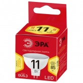 Лампа светодиодная ЭРА LED RED LINE ECO MR16-11W-827-GU5.3 2700K 220V теплый свет