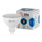 Лампа светодиодная ЭРА LED MR16-8W-840-GU5.3 4000K 220V холодный свет