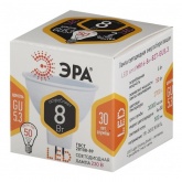 Лампа светодиодная ЭРА LED MR16-8W-827-GU5.3 2700K 220V теплый свет