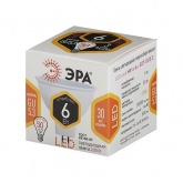 Лампа светодиодная ЭРА LED MR16-6W-827-GU5.3 2700K 220V теплый свет