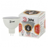 Лампа светодиодная ЭРА LED MR16-4W-827-GU5.3 2700K 220V теплый свет