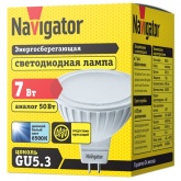 Лампа светодиодная Navigator 94 246 NLL-MR16-7-230-6.5K-GU5.3 7W 6500K 220V 595Lm дневной свет