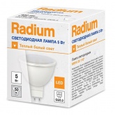 Лампа светодиодная Radium LED RL MR16 4W/830 (35W) 3000K WFL 220V GU5.3 300Lm тепло-белый свет