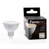 Лампа светодиодная Feron PRO LB-1607 MR16 7W 2700K 220V G5.3 с линзой 38° теплый свет