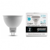 Лампа светодиодная Gauss LED Elementary MR16 3.5W 4100K 220V GU5.3 300Lm холодный свет