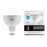 Лампа светодиодная Gauss LED Elementary MR16 11W 4100K 220V GU5.3 850Lm холодный свет