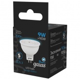 Светодиодная лампа LED MR16 9W 6500K 220V GU5.3 830lm Gauss