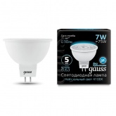 Лампа светодиодная Gauss LED Black MR16 7W 4100K 220V GU5.3 630Lm холодный свет