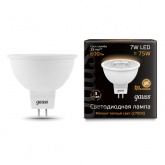 Лампа светодиодная Gauss LED Black MR16 7W 2700K 220V GU5.3 600Lm теплый свет