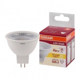 Лампа светодиодная Osram LED LS MR16 4W/830 3000K (35W) 220V GU5.3 300Lm тепло-белый свет