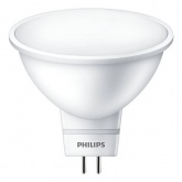Лампа светодиодная ESS LED MR16 5W/840 4000K (50W) 220V GU5.3 120° 400Lm холодный свет Philips
