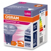 Лампа светодиодная Osram PARATHOM PAR16 100 36° 9,6W/830 DIM 230V GU10 750lm d50x52mm